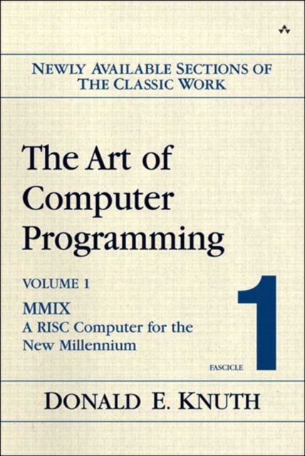 Book Cover for Art of Computer Programming, Volume 1, Fascicle 1, The by Donald E. Knuth