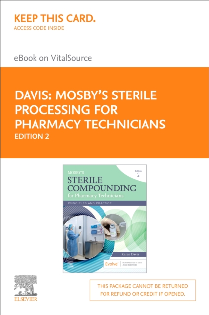 Book Cover for Mosby's Sterile Compounding for Pharmacy Technicians by Karen Davis