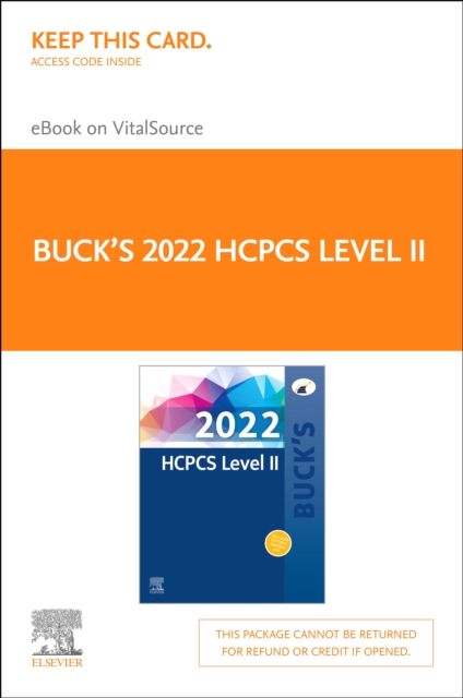 Book Cover for Buck's 2022 HCPCS Level II E-Book by Elsevier