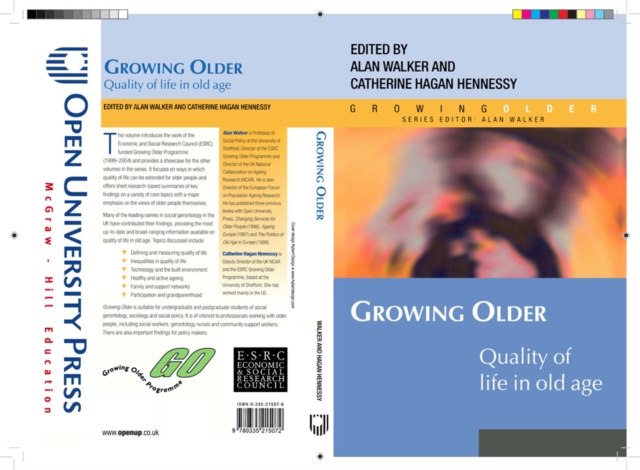 Book Cover for GROWING OLDER by WALKER