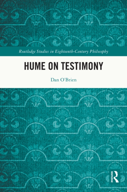 Book Cover for Hume on Testimony by Dan O'Brien