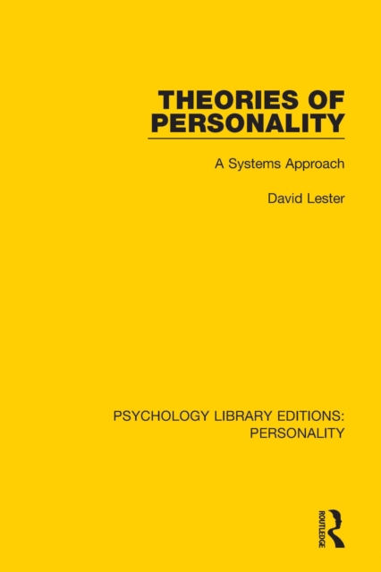 Book Cover for Theories of Personality by David Lester