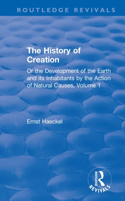 Book Cover for History of Creation by Ernst Haeckel