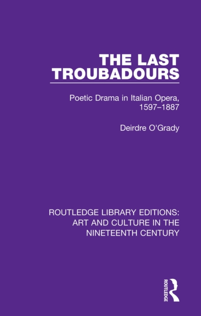 Book Cover for Last Troubadours by O'Grady, Deirdre