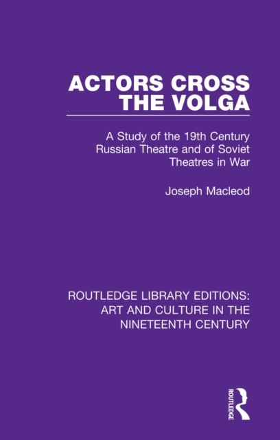 Book Cover for Actors Cross the Volga by Macleod, Joseph