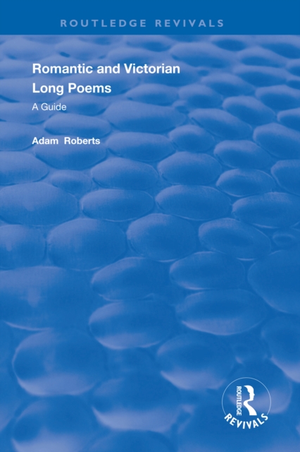 Book Cover for Romantic and Victorian Long Poems by Roberts, Adam