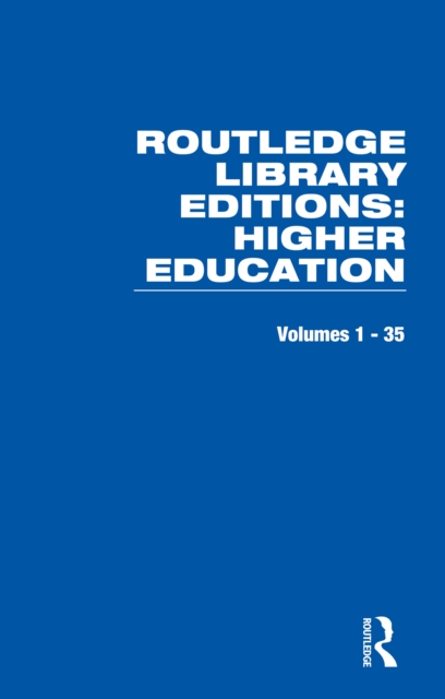 Book Cover for Routledge Library Editions: Higher Education by Various