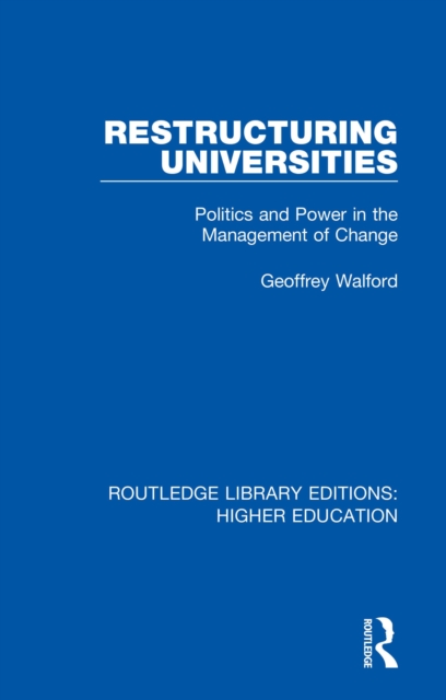Book Cover for Restructuring Universities by Walford, Geoffrey