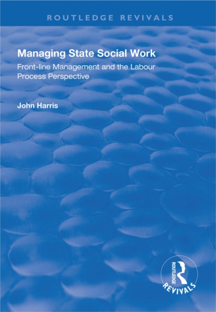 Book Cover for Managing State Social Work by John Harris