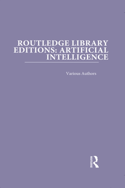 Book Cover for Routledge Library Editions: Artificial Intelligence by Various