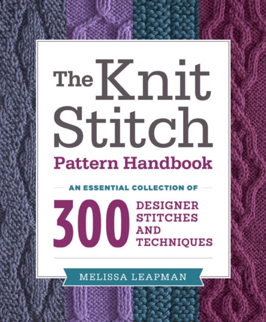 Book Cover for Knit Stitch Pattern Handbook by Melissa Leapman