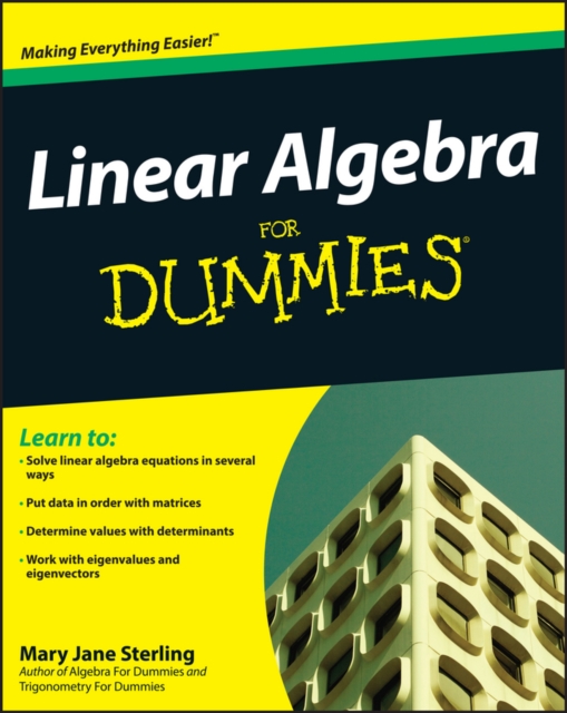 Book Cover for Linear Algebra For Dummies by Mary Jane Sterling