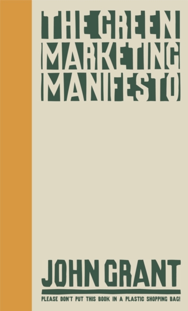 Book Cover for Green Marketing Manifesto by John Grant