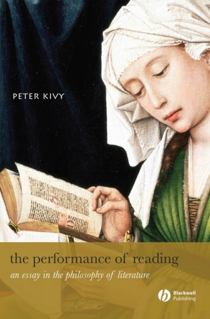 Book Cover for Performance of Reading by Peter Kivy