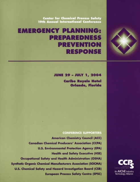 Book Cover for Emergency Planning by CCPS (Center for Chemical Process Safety)