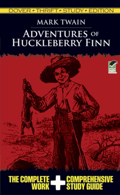 Book Cover for Adventures of Huckleberry Finn Thrift Study Edition by Mark Twain