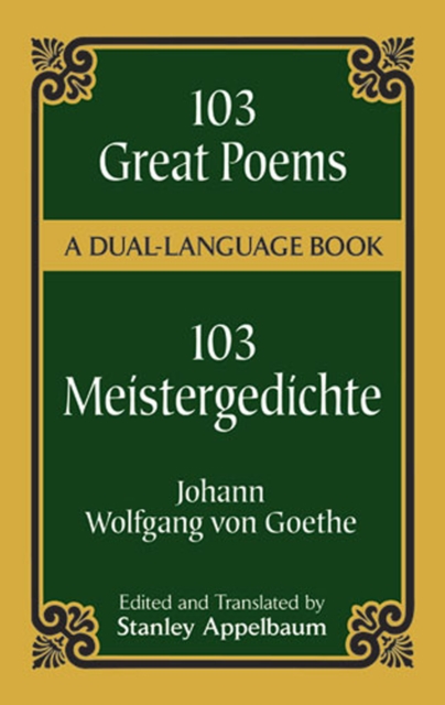 Book Cover for 103 Great Poems by Johann Wolfgang von Goethe