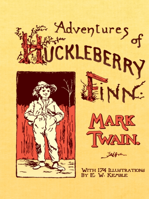 Book Cover for Adventures of Huckleberry Finn by Twain, Mark