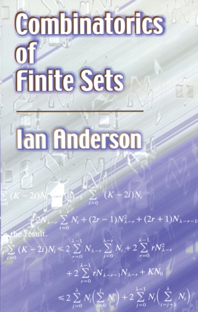 Book Cover for Combinatorics of Finite Sets by Ian Anderson