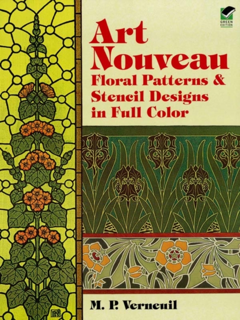 Book Cover for Art Nouveau Floral Patterns and Stencil Designs in Full Color by M. P. Verneuil