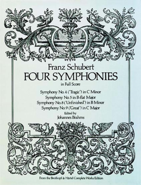 Book Cover for Four Symphonies in Full Score by Franz Schubert