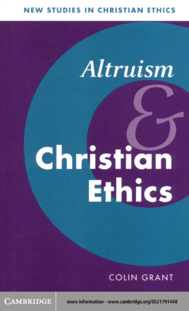 Book Cover for Altruism and Christian Ethics by Colin Grant