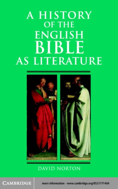 Book Cover for History of the English Bible as Literature by Norton, David