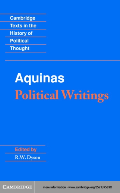 Book Cover for Aquinas: Political Writings by Thomas Aquinas