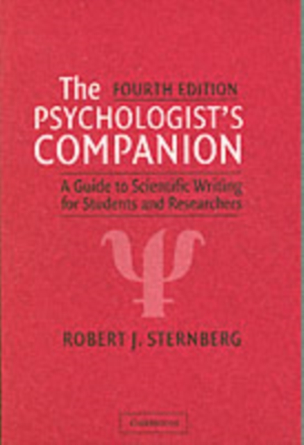 Book Cover for Psychologist's Companion by Robert J. Sternberg