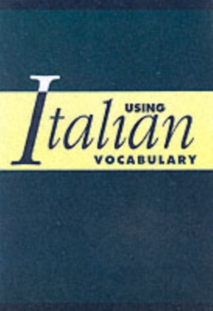 Book Cover for Using Italian Vocabulary by Marcel Danesi