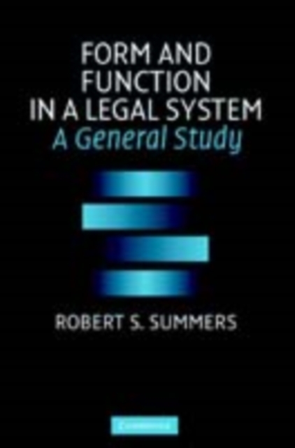 Book Cover for Form and Function in a Legal System by Robert S. Summers