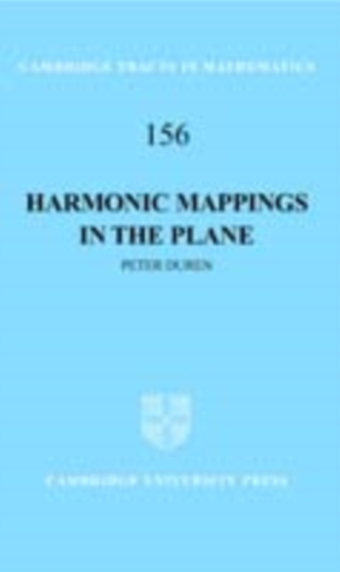 Book Cover for Harmonic Mappings in the Plane by Peter Duren