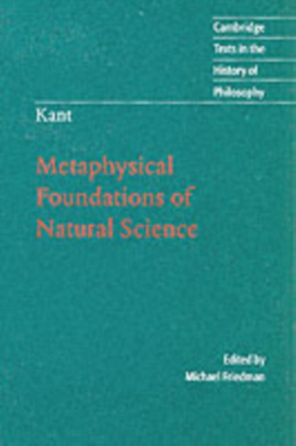 Book Cover for Kant: Metaphysical Foundations of Natural Science by Immanuel Kant