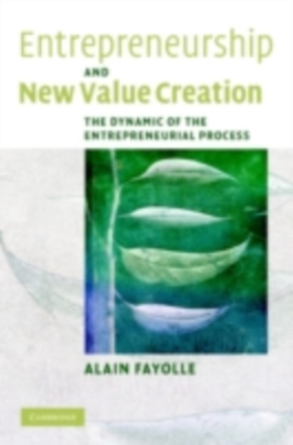 Book Cover for Entrepreneurship and New Value Creation by Alain Fayolle