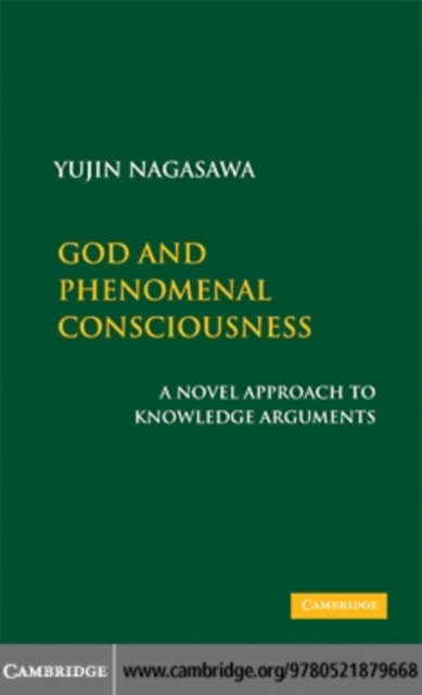 Book Cover for God and Phenomenal Consciousness by Yujin Nagasawa