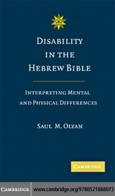 Book Cover for Disability in the Hebrew Bible by Olyan, Saul M.