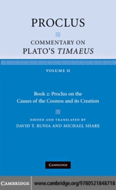 Book Cover for Proclus: Commentary on Plato's Timaeus: Volume 2, Book 2: Proclus on the Causes of the Cosmos and its Creation by Proclus