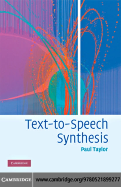 Book Cover for Text-to-Speech Synthesis by Paul Taylor