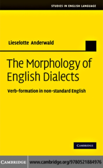 Book Cover for Morphology of English Dialects by Lieselotte Anderwald