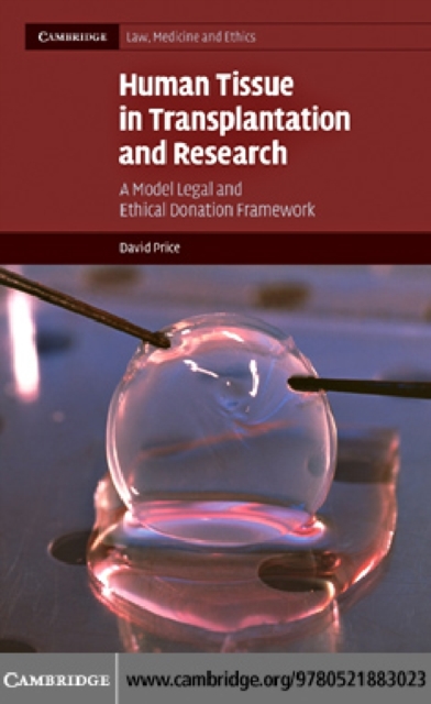 Book Cover for Human Tissue in Transplantation and Research by David Price