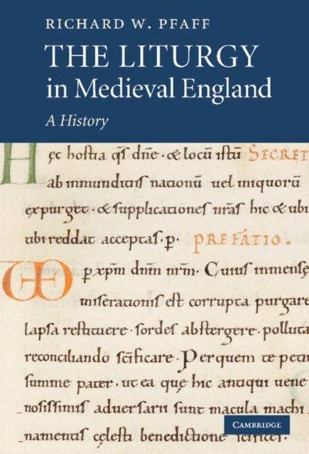 Book Cover for Liturgy in Medieval England by Pfaff, Richard W.