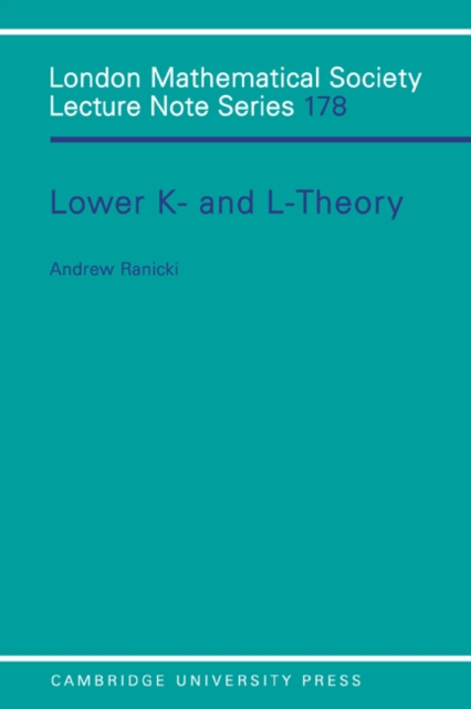 Book Cover for Lower K- and L-theory by Andrew Ranicki