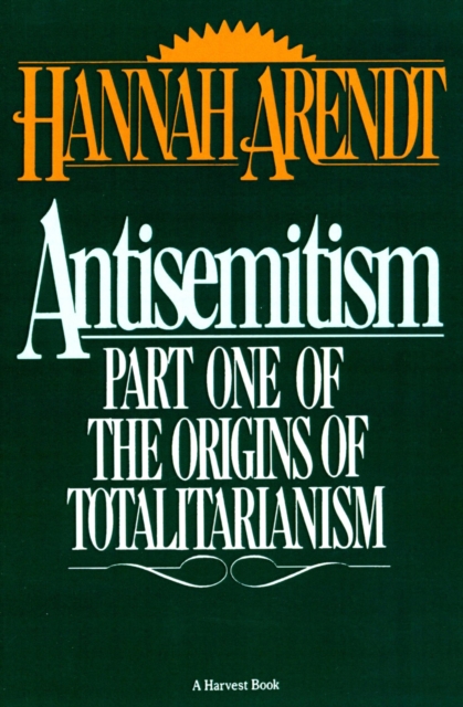 Book Cover for Antisemitism by Hannah Arendt