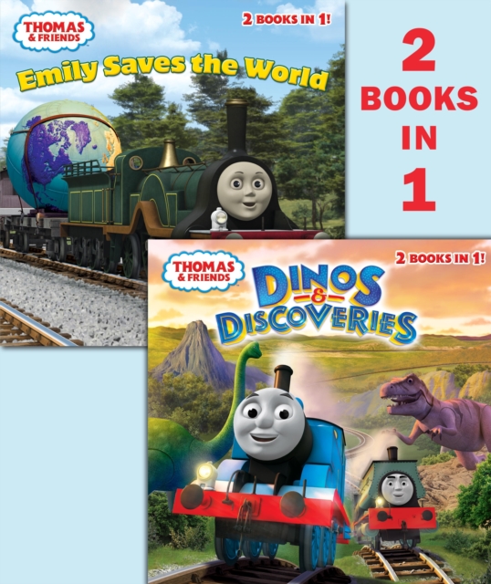 Book Cover for Dinos & Discoveries/Emily Saves the World (Thomas & Friends) by Random House