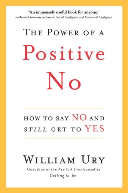 Book Cover for Power of a Positive No by William Ury