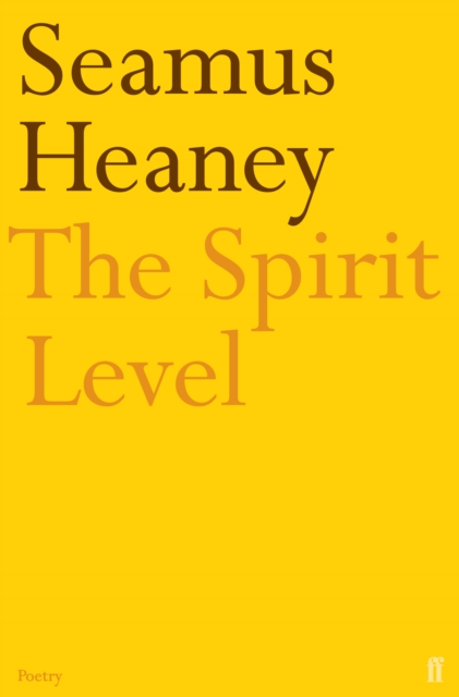 Book Cover for Spirit Level by Heaney, Seamus