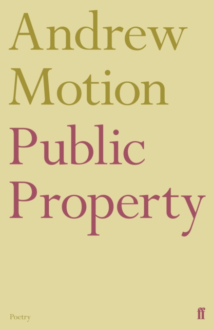 Book Cover for Public Property by Andrew Motion