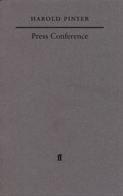 Book Cover for Press Conference by Harold Pinter