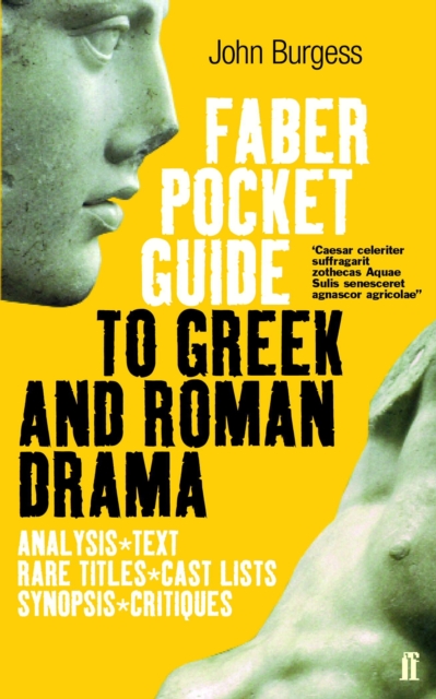 Book Cover for Faber Pocket Guide to Greek and Roman Drama by John Burgess