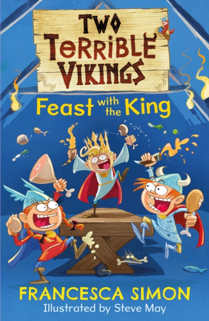 Book Cover for Two Terrible Vikings Feast with the King by Simon, Francesca